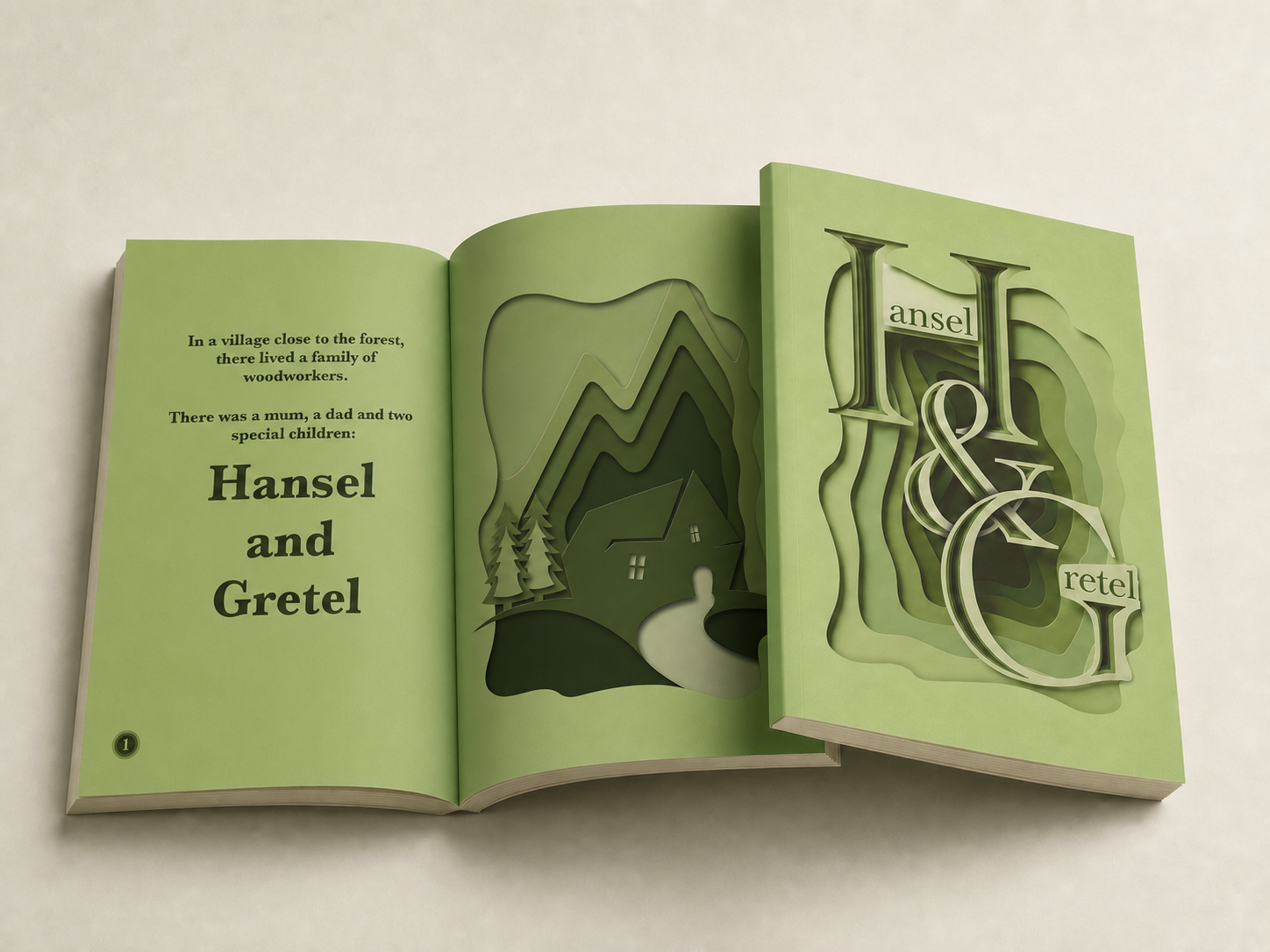 Opening spread: Hansel and Gretel